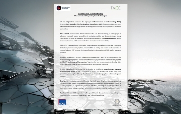 TACC Limited signed an MOU with Ceylon Graphene Technologies (Pvt) Ltd (CGT)